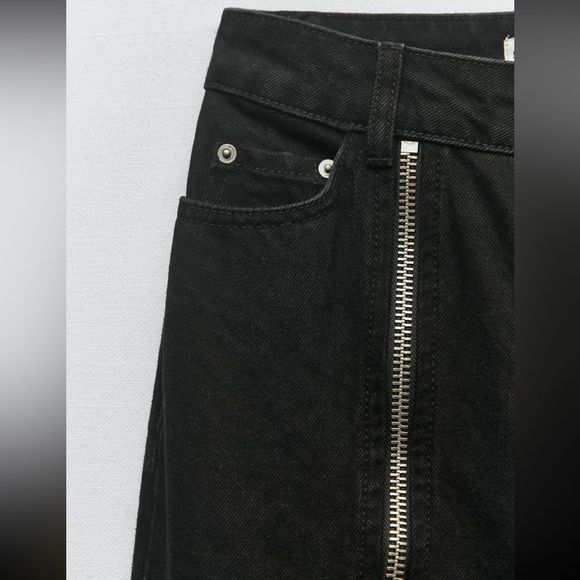 ZARA NEW WOMAN SS23 BLACK ZW THE FULL LENGTH JEANS REF:9632/057/075/17 - Picture 10 of 10